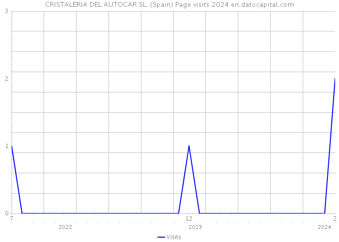 CRISTALERIA DEL AUTOCAR SL. (Spain) Page visits 2024 