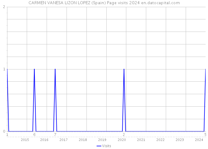 CARMEN VANESA LIZON LOPEZ (Spain) Page visits 2024 