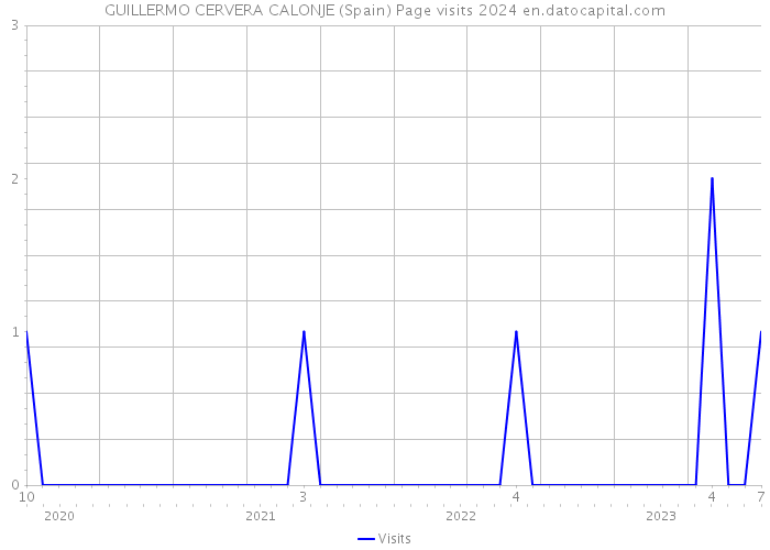 GUILLERMO CERVERA CALONJE (Spain) Page visits 2024 