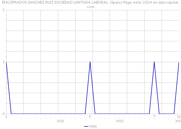 ENCOFRADOS SANCHEZ RUIZ SOCIEDAD LIMITADA LABORAL. (Spain) Page visits 2024 