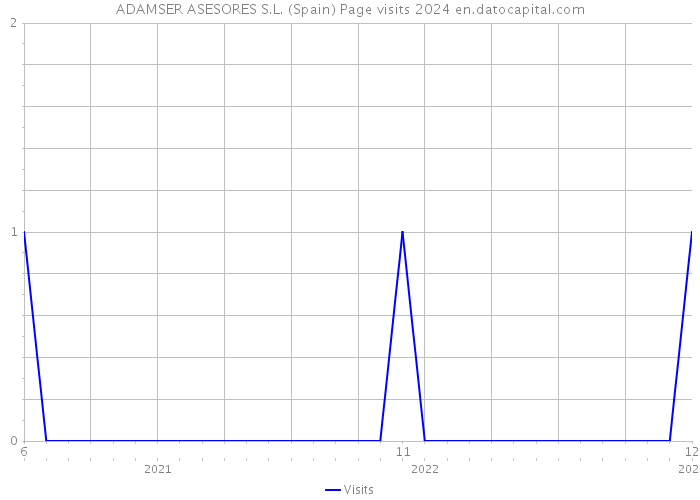 ADAMSER ASESORES S.L. (Spain) Page visits 2024 