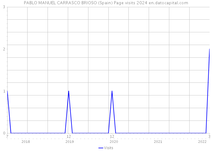 PABLO MANUEL CARRASCO BRIOSO (Spain) Page visits 2024 