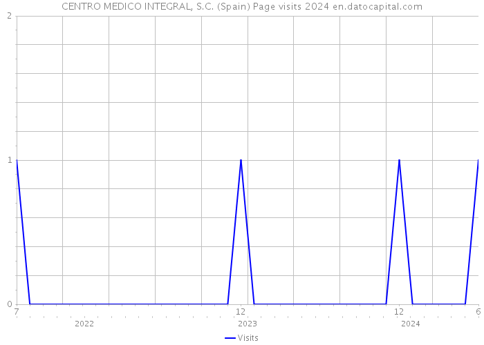 CENTRO MEDICO INTEGRAL, S.C. (Spain) Page visits 2024 