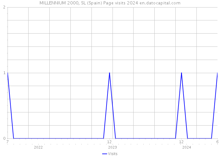 MILLENNIUM 2000, SL (Spain) Page visits 2024 