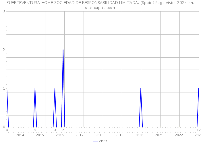 FUERTEVENTURA HOME SOCIEDAD DE RESPONSABILIDAD LIMITADA. (Spain) Page visits 2024 