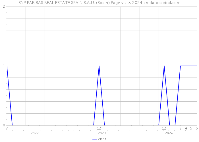 BNP PARIBAS REAL ESTATE SPAIN S.A.U. (Spain) Page visits 2024 