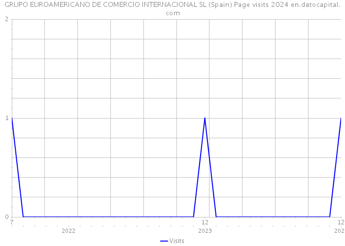 GRUPO EUROAMERICANO DE COMERCIO INTERNACIONAL SL (Spain) Page visits 2024 