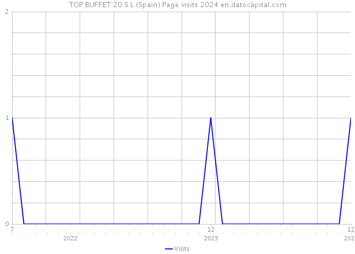 TOP BUFFET 20 S L (Spain) Page visits 2024 