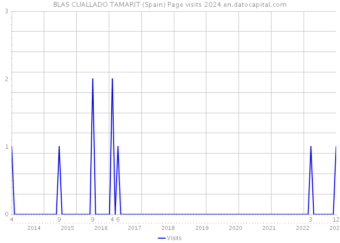 BLAS CUALLADO TAMARIT (Spain) Page visits 2024 