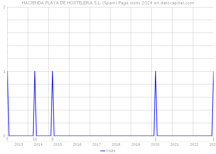 HACIENDA PLAYA DE HOSTELERIA S.L. (Spain) Page visits 2024 