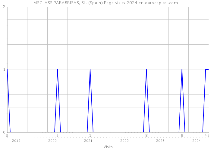 MSGLASS PARABRISAS, SL. (Spain) Page visits 2024 