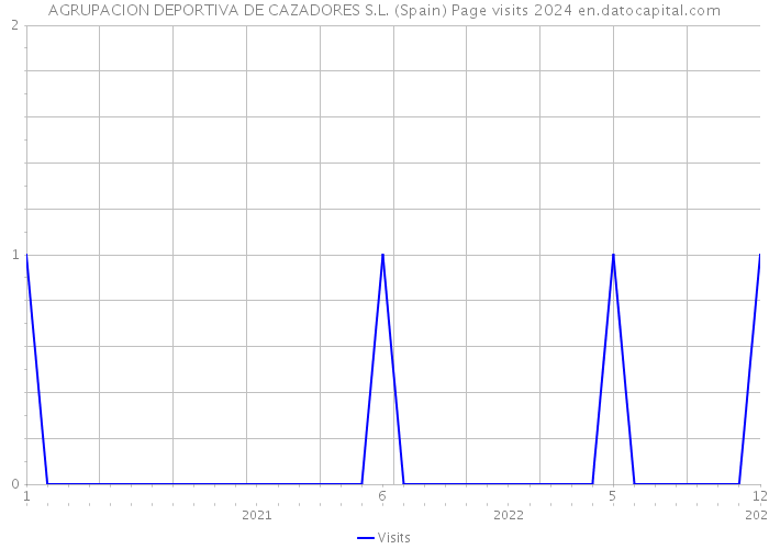 AGRUPACION DEPORTIVA DE CAZADORES S.L. (Spain) Page visits 2024 