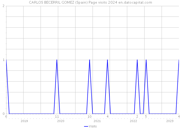 CARLOS BECERRIL GOMEZ (Spain) Page visits 2024 
