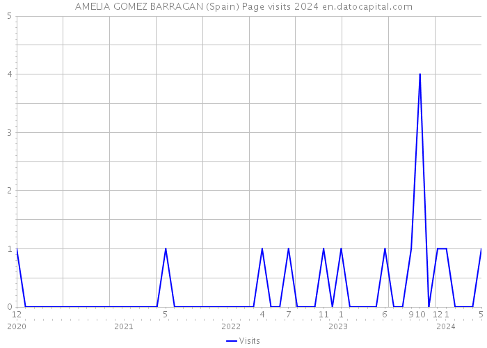 AMELIA GOMEZ BARRAGAN (Spain) Page visits 2024 