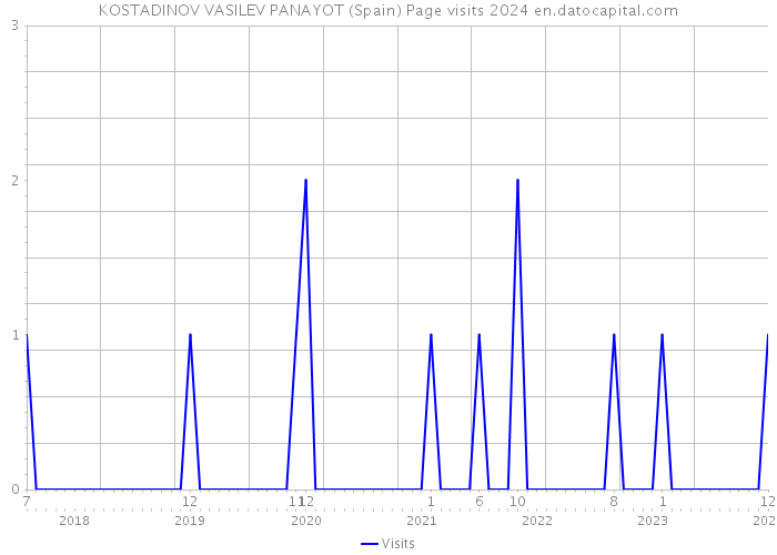 KOSTADINOV VASILEV PANAYOT (Spain) Page visits 2024 