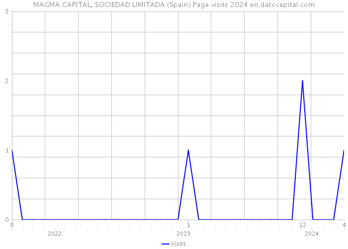 MAGMA CAPITAL, SOCIEDAD LIMITADA (Spain) Page visits 2024 