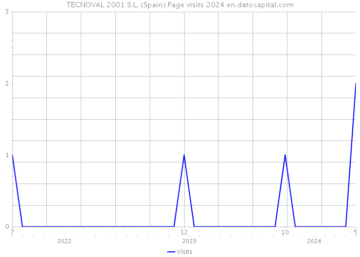 TECNOVAL 2001 S.L. (Spain) Page visits 2024 
