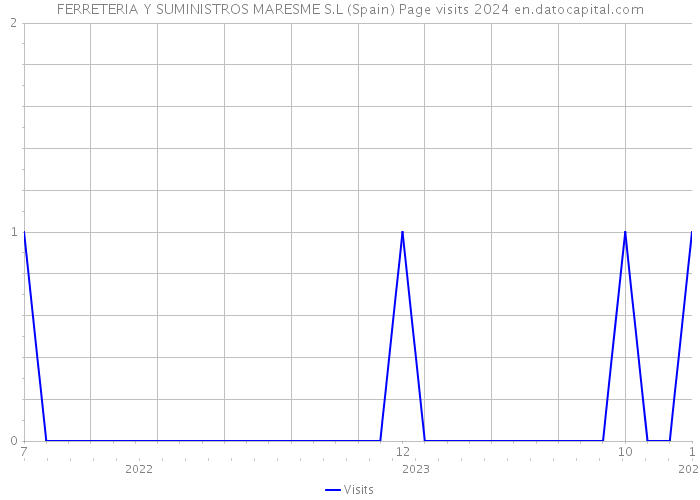 FERRETERIA Y SUMINISTROS MARESME S.L (Spain) Page visits 2024 