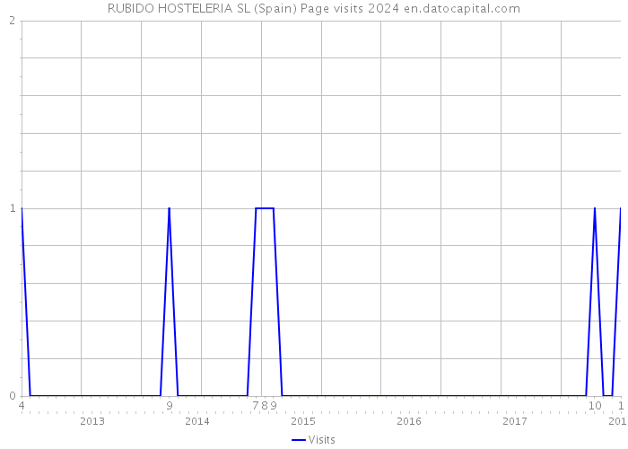 RUBIDO HOSTELERIA SL (Spain) Page visits 2024 