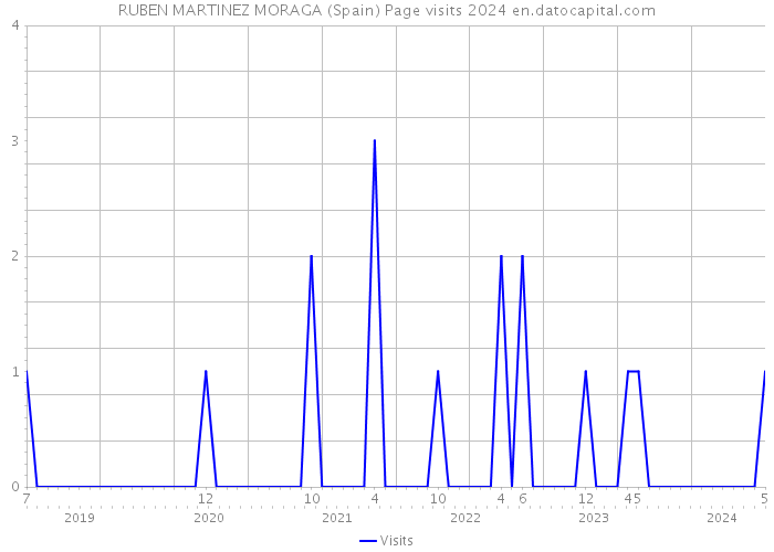 RUBEN MARTINEZ MORAGA (Spain) Page visits 2024 