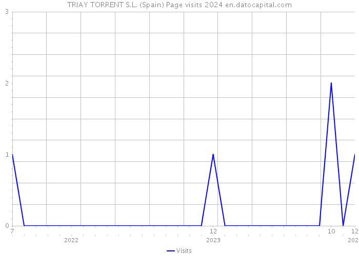 TRIAY TORRENT S.L. (Spain) Page visits 2024 