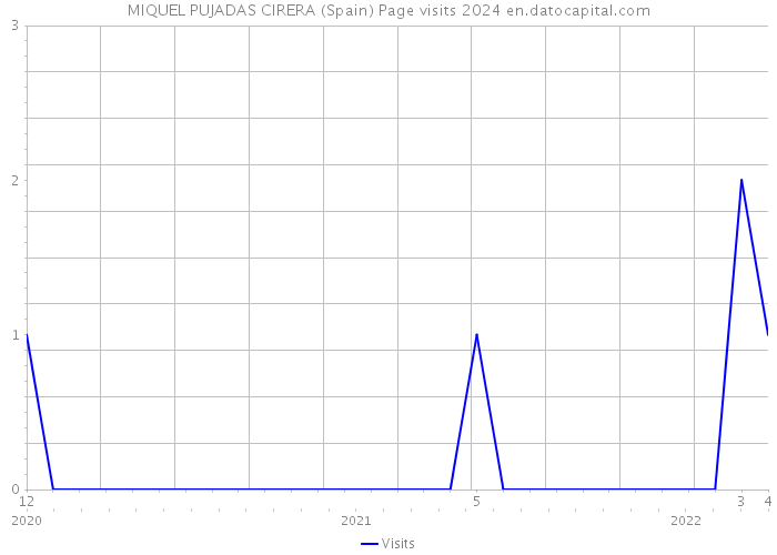 MIQUEL PUJADAS CIRERA (Spain) Page visits 2024 