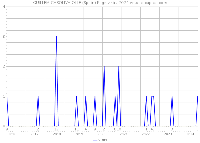 GUILLEM CASOLIVA OLLE (Spain) Page visits 2024 