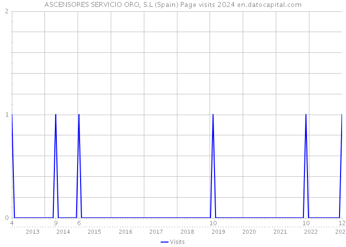 ASCENSORES SERVICIO ORO, S.L (Spain) Page visits 2024 