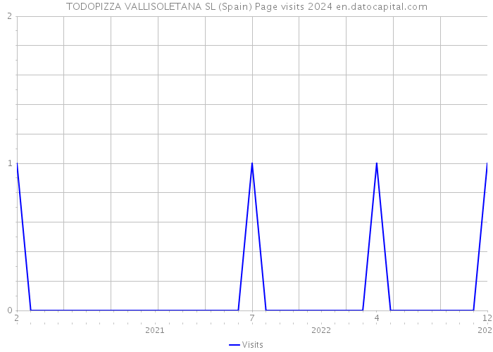 TODOPIZZA VALLISOLETANA SL (Spain) Page visits 2024 