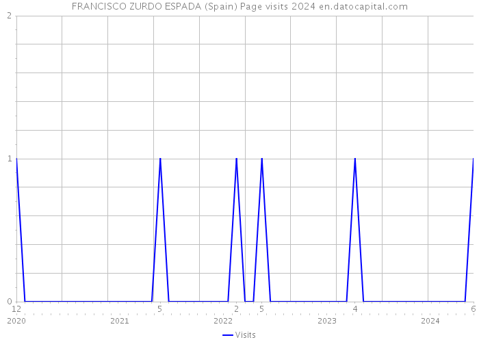 FRANCISCO ZURDO ESPADA (Spain) Page visits 2024 