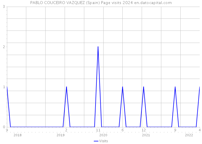 PABLO COUCEIRO VAZQUEZ (Spain) Page visits 2024 
