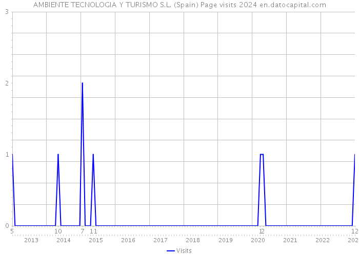 AMBIENTE TECNOLOGIA Y TURISMO S.L. (Spain) Page visits 2024 
