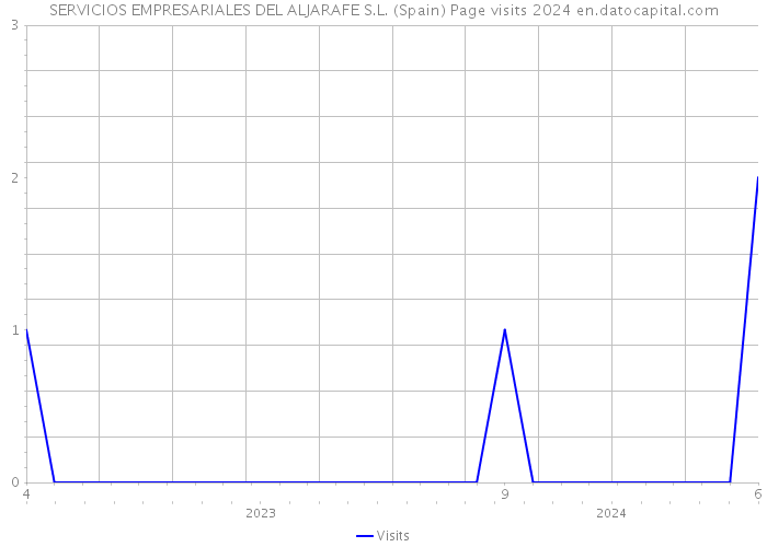 SERVICIOS EMPRESARIALES DEL ALJARAFE S.L. (Spain) Page visits 2024 