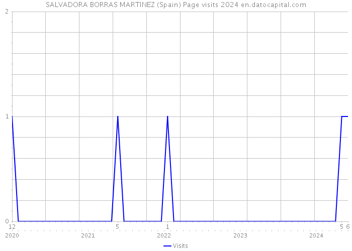 SALVADORA BORRAS MARTINEZ (Spain) Page visits 2024 