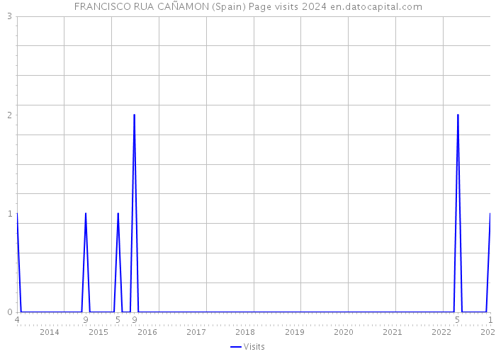 FRANCISCO RUA CAÑAMON (Spain) Page visits 2024 