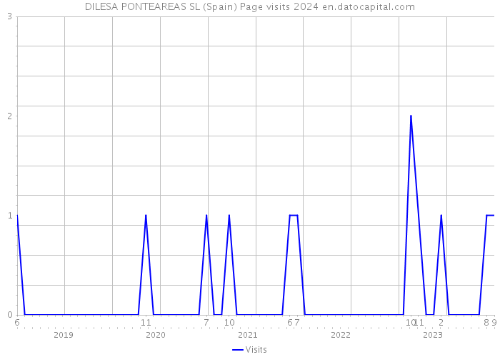 DILESA PONTEAREAS SL (Spain) Page visits 2024 