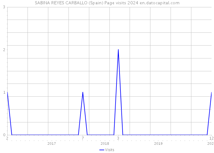 SABINA REYES CARBALLO (Spain) Page visits 2024 