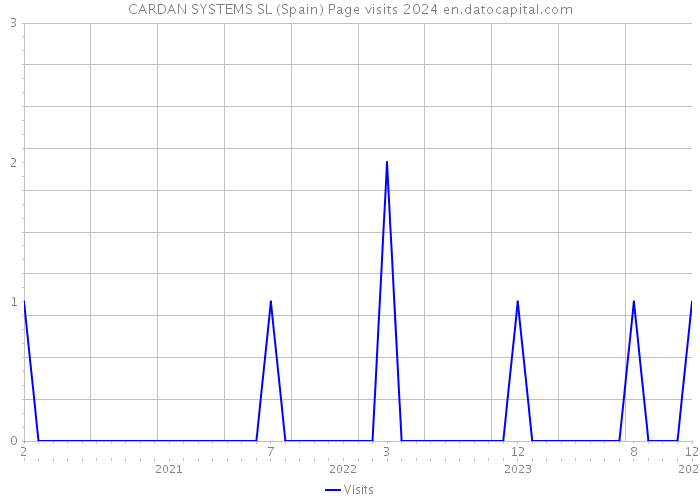 CARDAN SYSTEMS SL (Spain) Page visits 2024 