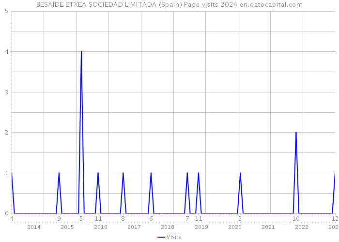 BESAIDE ETXEA SOCIEDAD LIMITADA (Spain) Page visits 2024 