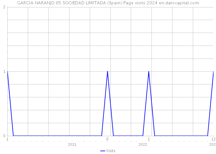 GARCIA NARANJO 65 SOCIEDAD LIMITADA (Spain) Page visits 2024 