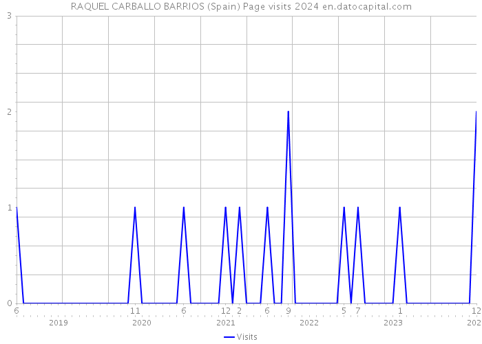 RAQUEL CARBALLO BARRIOS (Spain) Page visits 2024 
