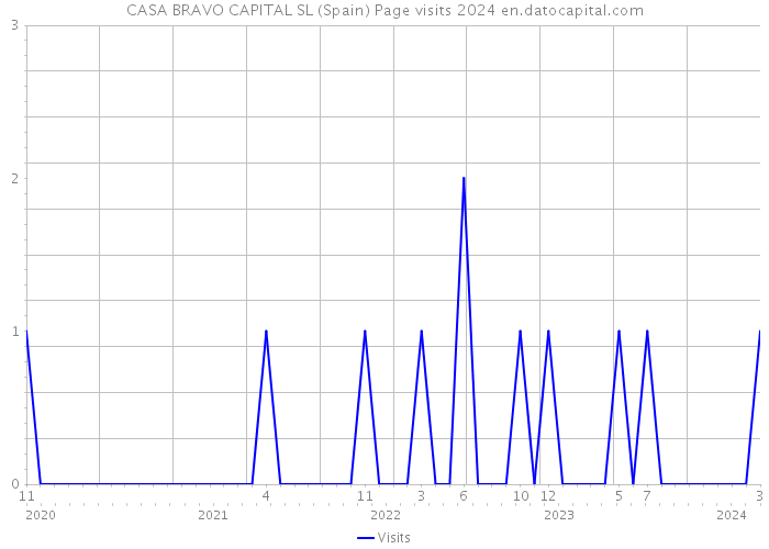 CASA BRAVO CAPITAL SL (Spain) Page visits 2024 