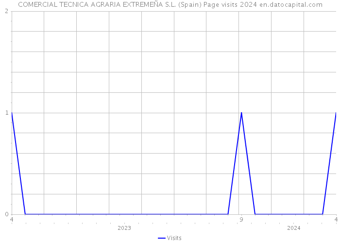 COMERCIAL TECNICA AGRARIA EXTREMEÑA S.L. (Spain) Page visits 2024 