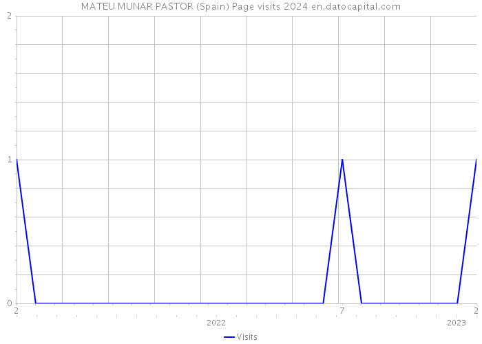 MATEU MUNAR PASTOR (Spain) Page visits 2024 