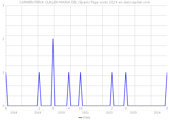 CARMEN FERIA GUILLEN MARIA DEL (Spain) Page visits 2024 