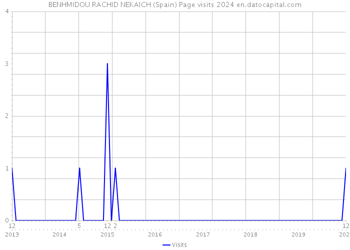 BENHMIDOU RACHID NEKAICH (Spain) Page visits 2024 