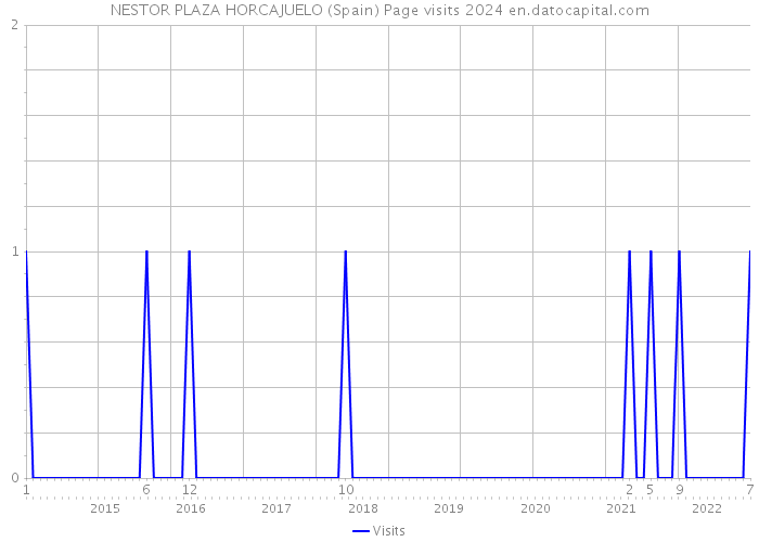 NESTOR PLAZA HORCAJUELO (Spain) Page visits 2024 