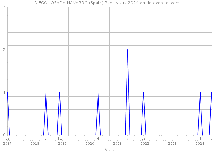 DIEGO LOSADA NAVARRO (Spain) Page visits 2024 