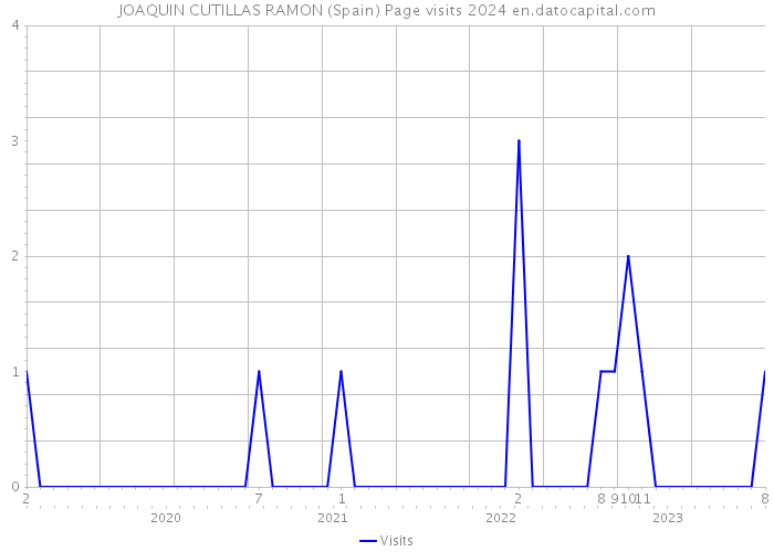 JOAQUIN CUTILLAS RAMON (Spain) Page visits 2024 