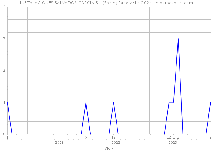 INSTALACIONES SALVADOR GARCIA S.L (Spain) Page visits 2024 